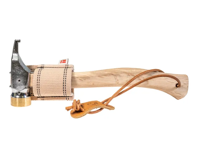 nordisk-hamarr-zelt-hammer-messing-stahl-holz-leder-handgefertigt image 1
