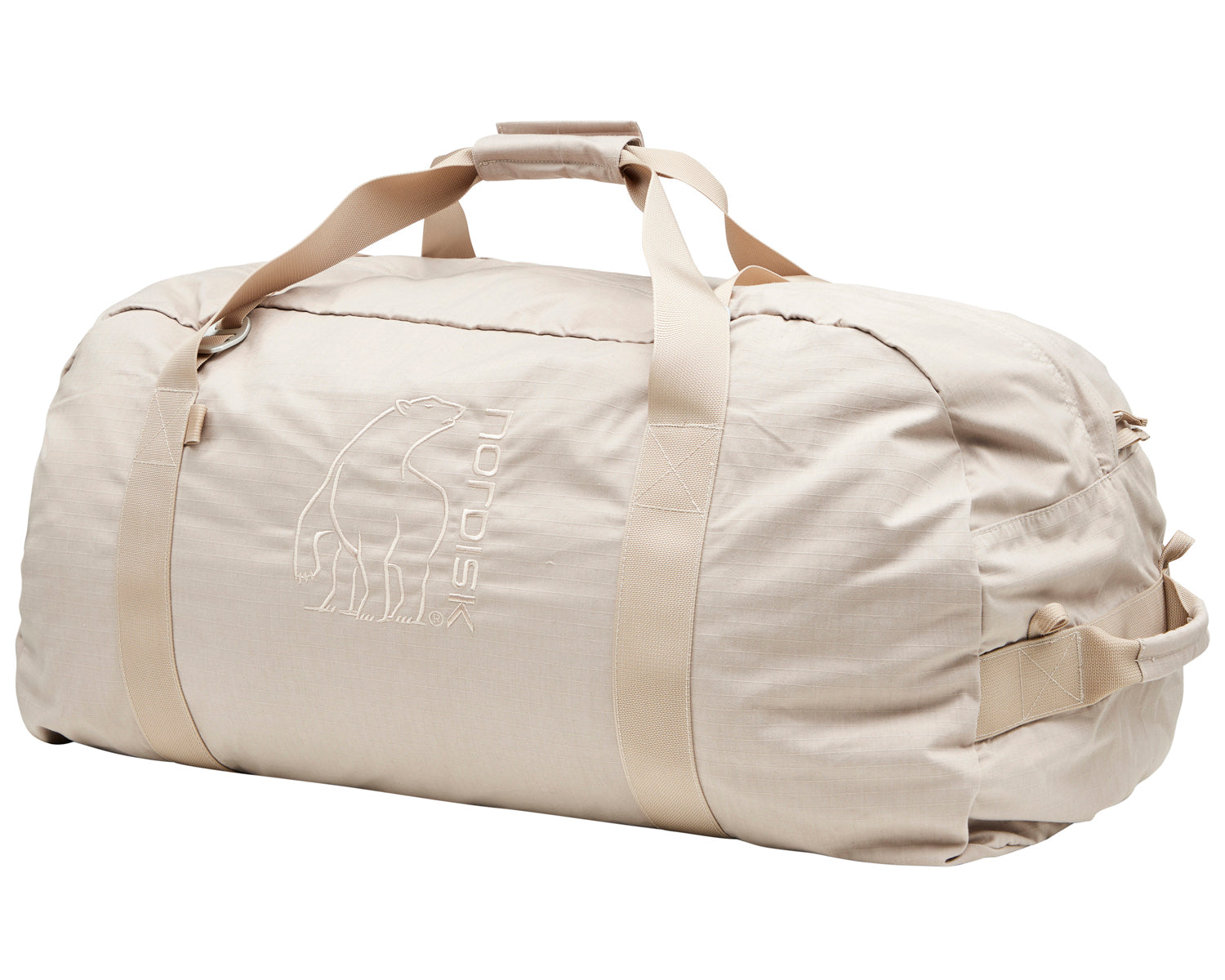 nordisk-njord-90l-reisetasche-technisches-baumwoll-ripstop-simply-taupe-beige image 2