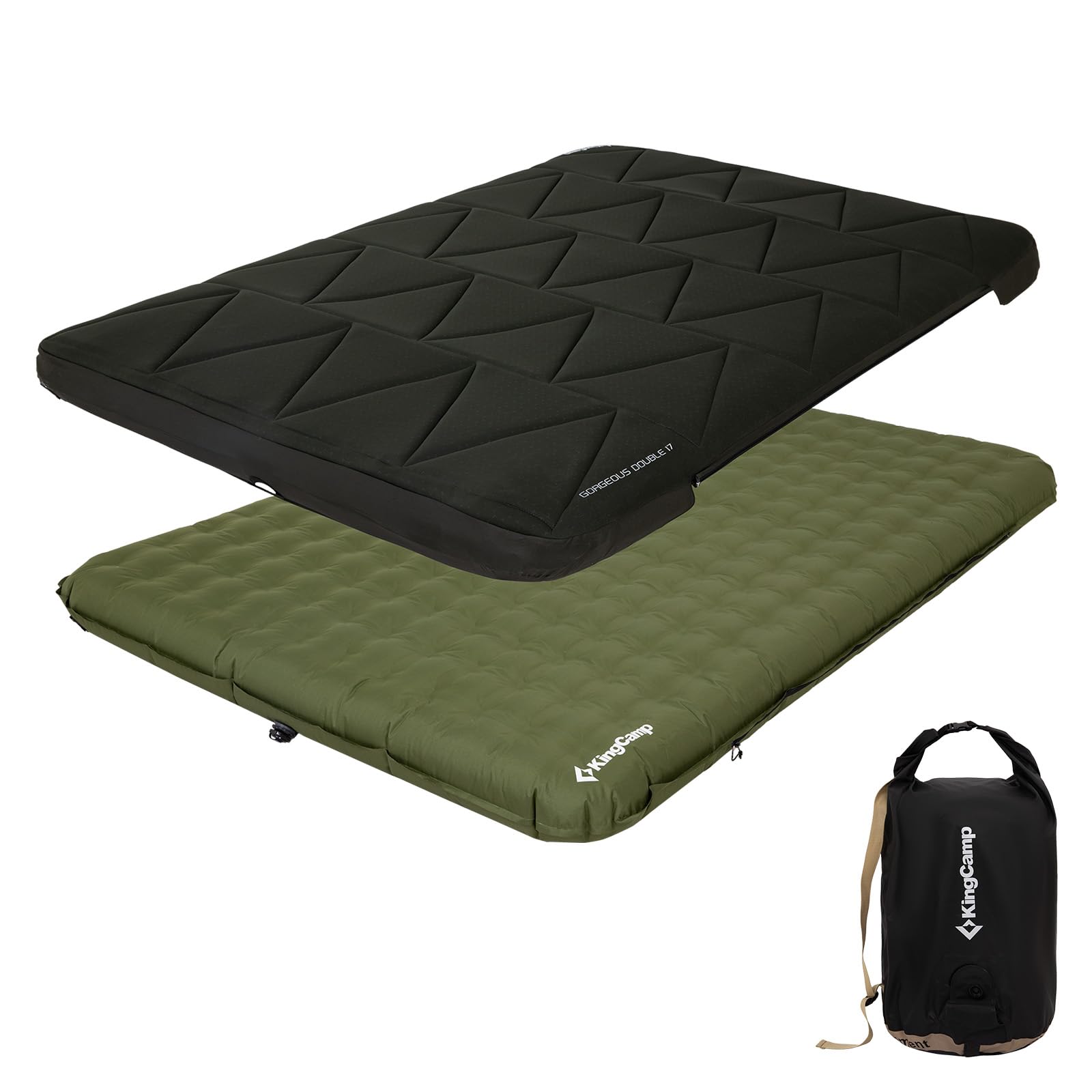 kingcamp-gorgeous-double-17-doppel-isomatte-17cm-mit-bezug image 1