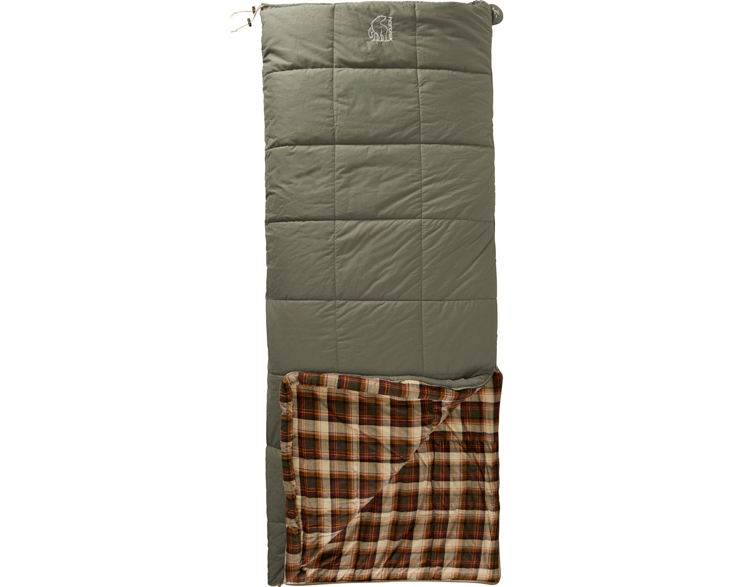 nordisk-almond-2-schlafsack-bungee-cord-brown-100-bio-baumwolle-3-jahreszeiten image 3