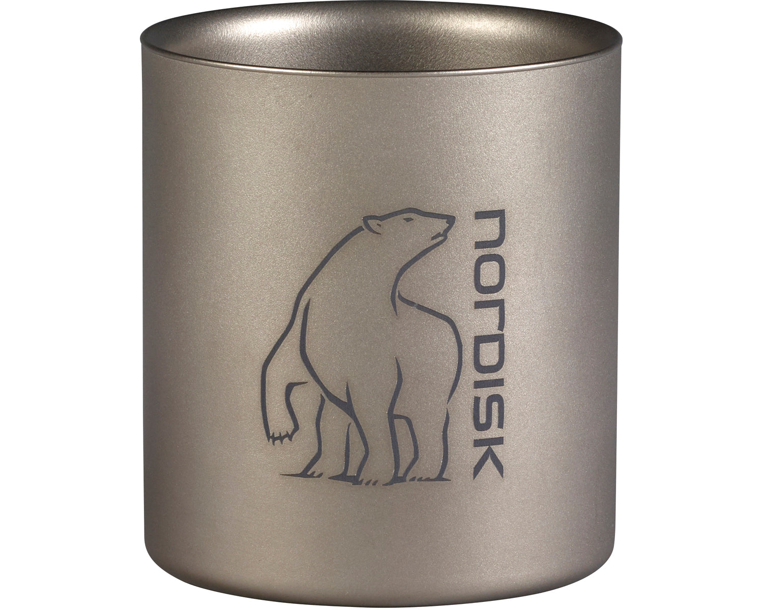 nordisk-titanium-mug-220-ml-doppelwand-thermobecher-matt-silber-ultraleicht image 1