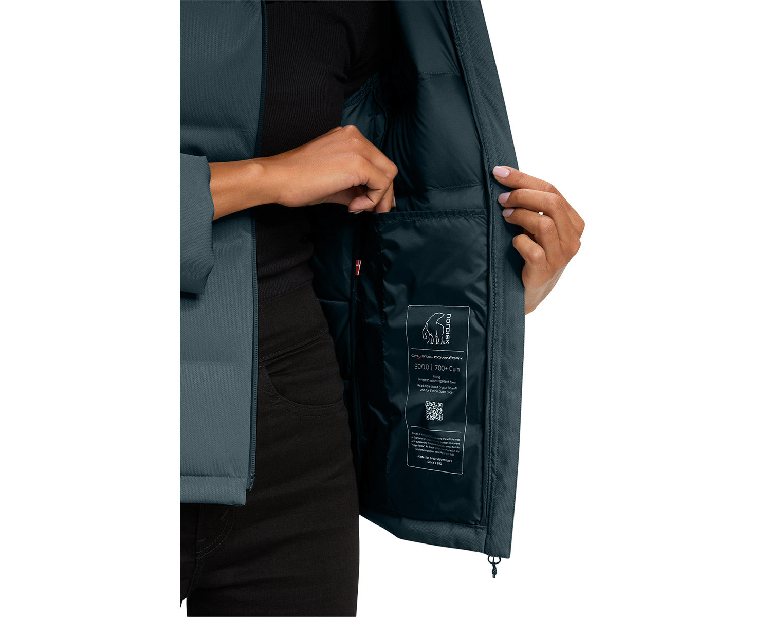 nordisk-moana-damen-winterjacke-dark-slate-blue-daunen-nahtlos image 6