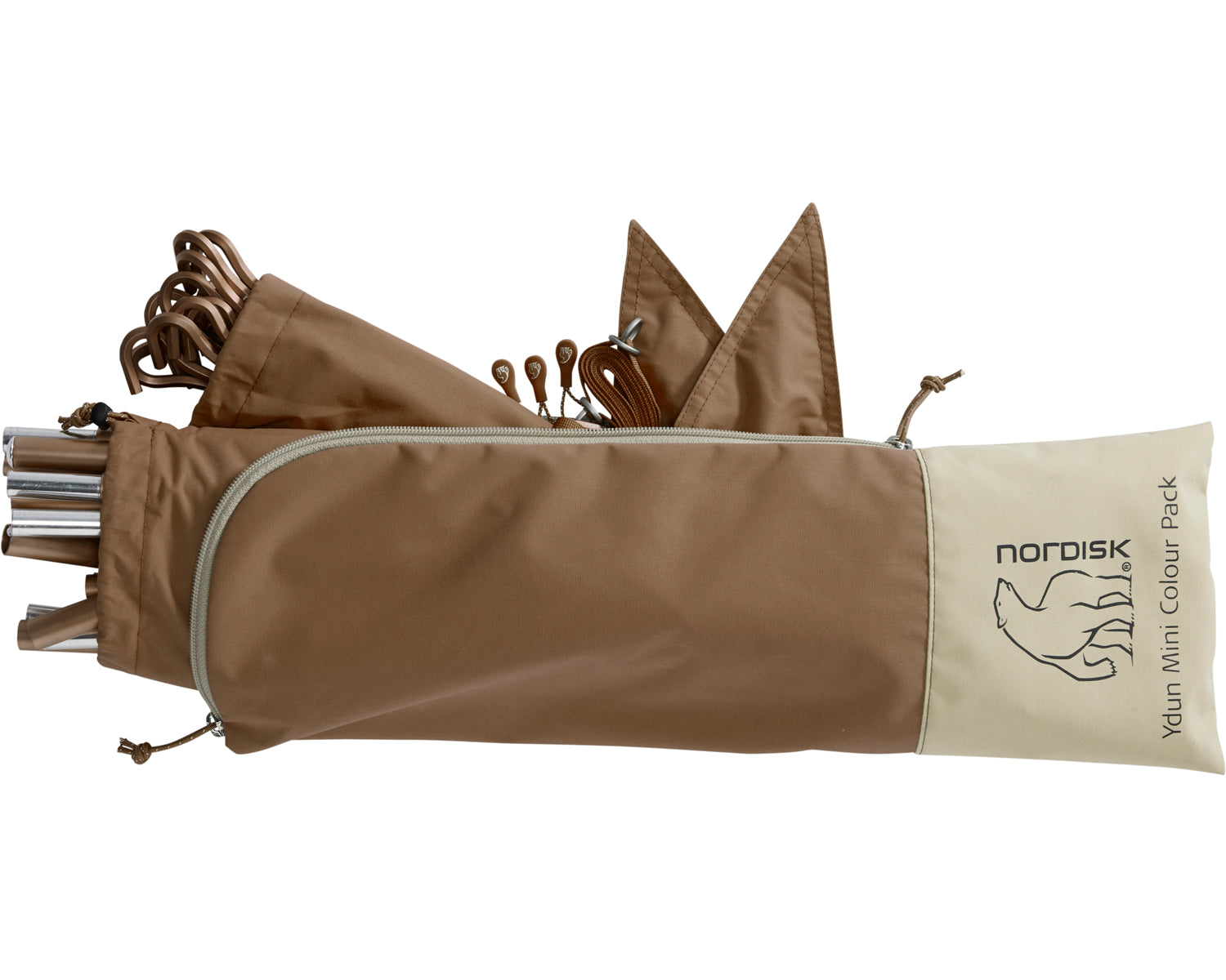 nordisk-ydun-mini-colour-pack-dachshund-chocolate-komplettes-zeltgest-nge-set image 2