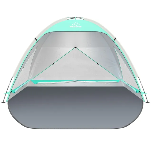 wolfwise-strandzelt-sun-shelter-f-r-4-personen-upf-50-mintgr-n image 1