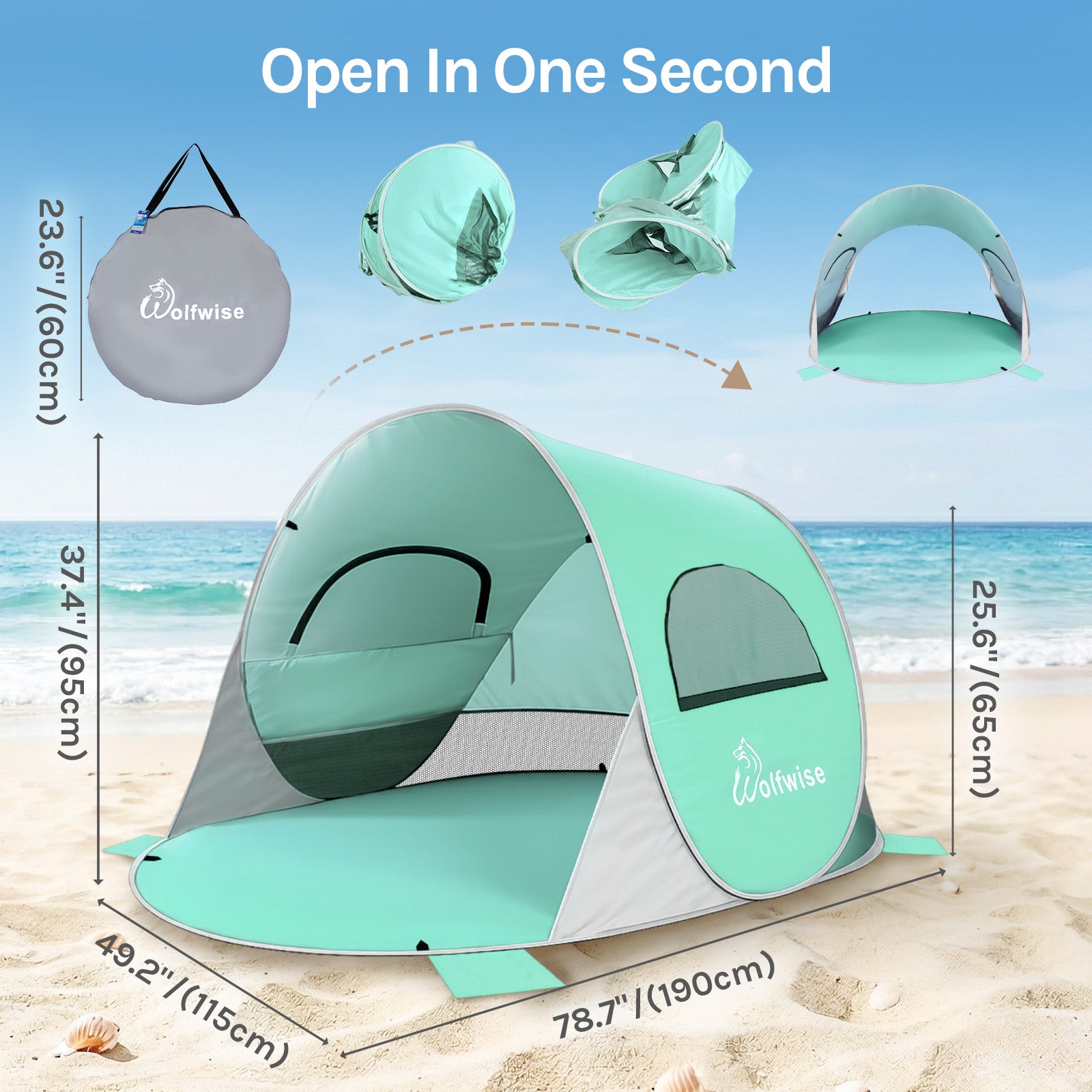 wolfwise-pop-up-strandmuschel-sonnenschutz-upf50-2-personen image 3