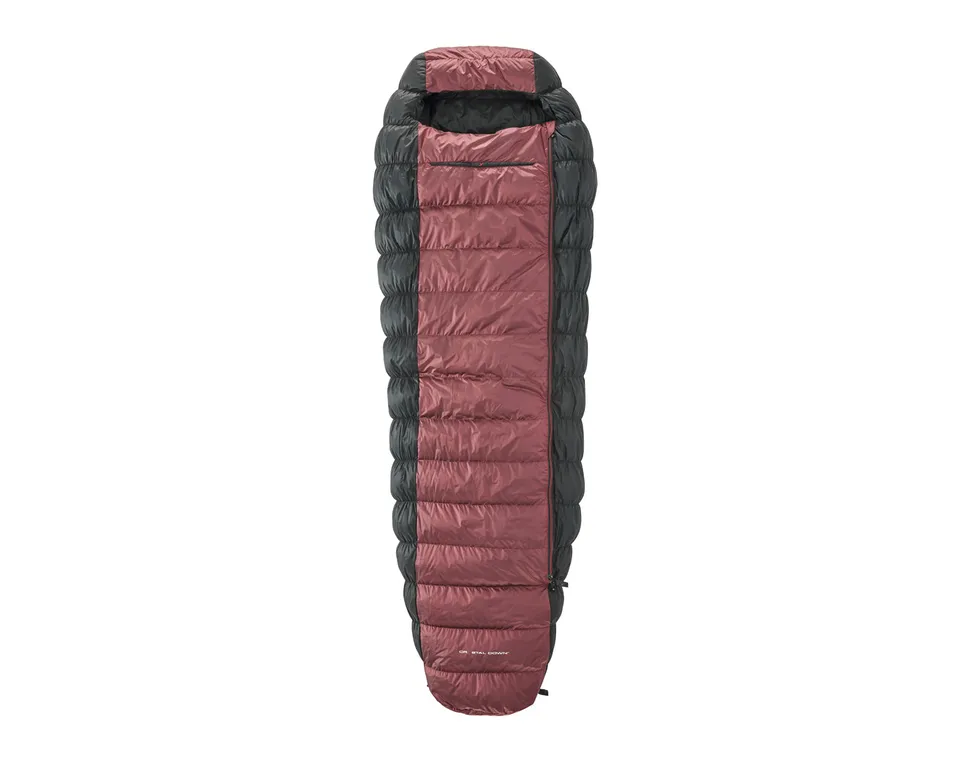 nordisk-voyage-500-schlafsack-linksrei-verschluss-ribbon-red-crystal-down image 1