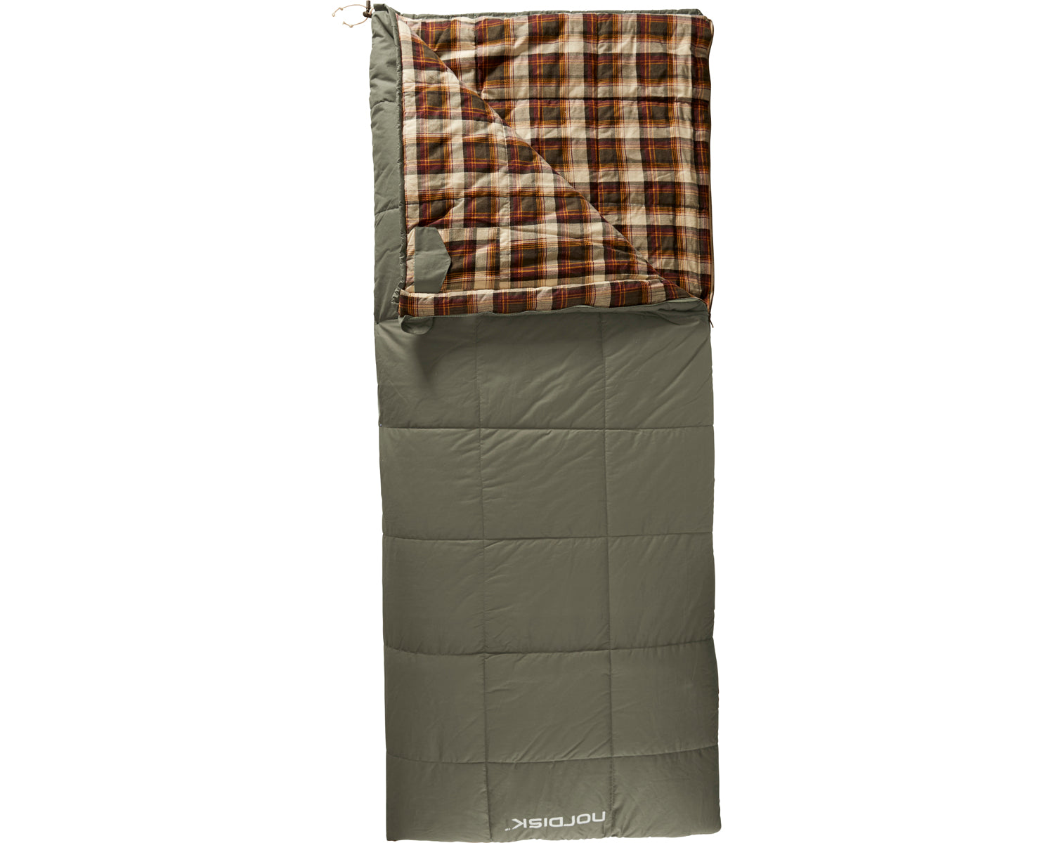 nordisk-almond-2-schlafsack-bungee-cord-brown-100-bio-baumwolle-3-jahreszeiten image 2