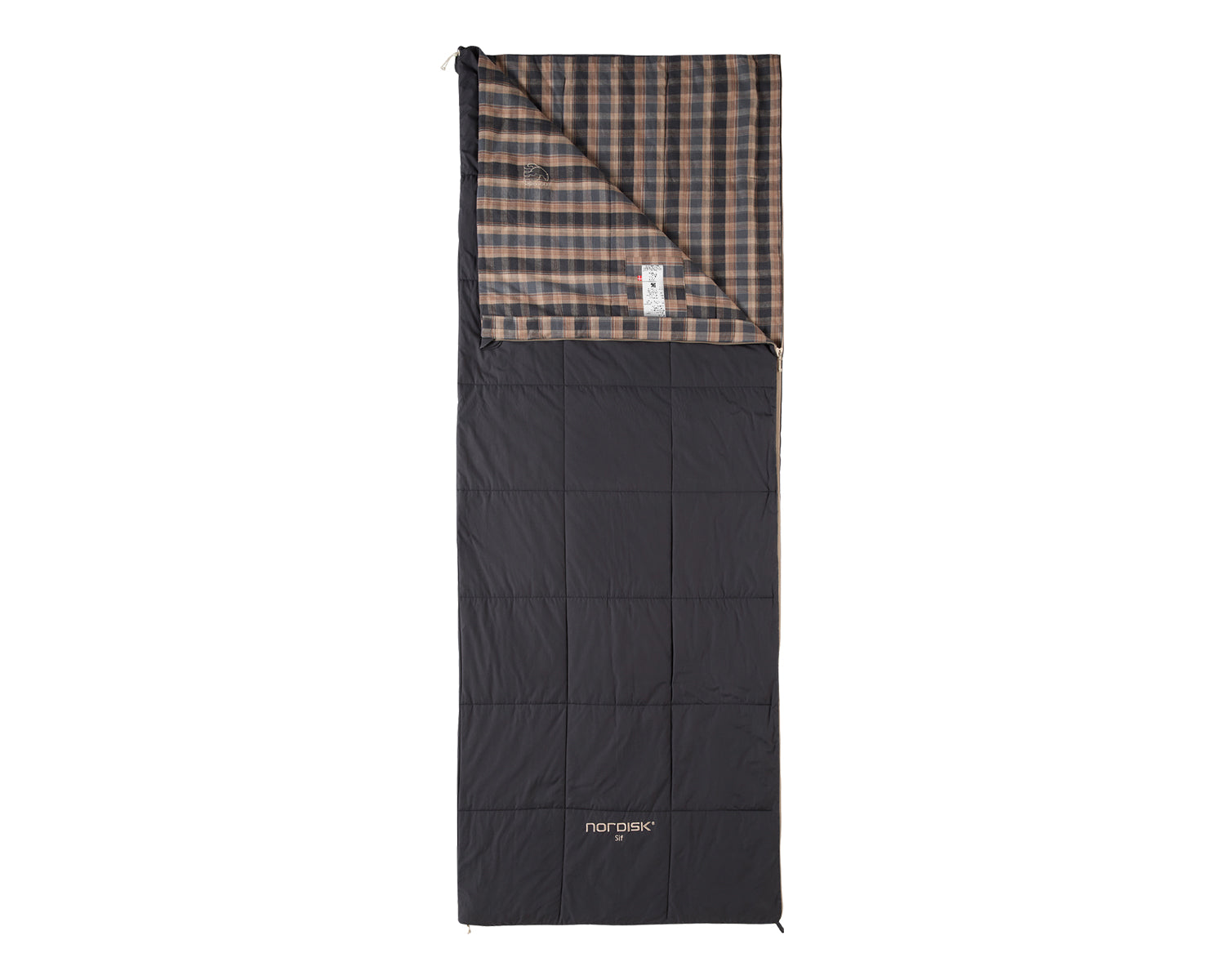 nordisk-sif-10-decken-schlafsack-obsidian-black-baumwollflanell image 2