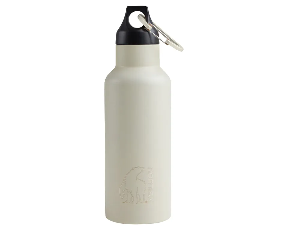 nordisk-drinking-bottle-500ml-edelstahl-trinkflasche-sandshell image 1