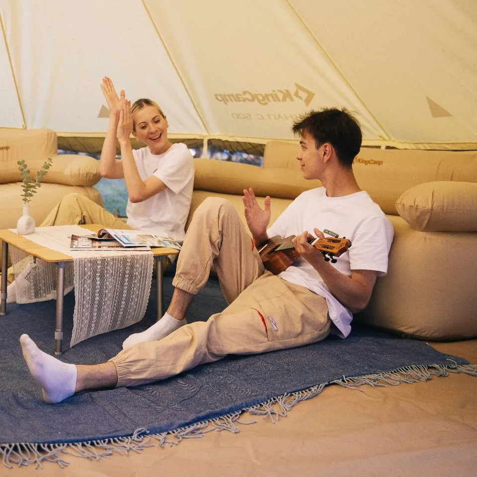kingcamp-inflatable-sofa-zweisitzer-mit-gratis-decke image 1