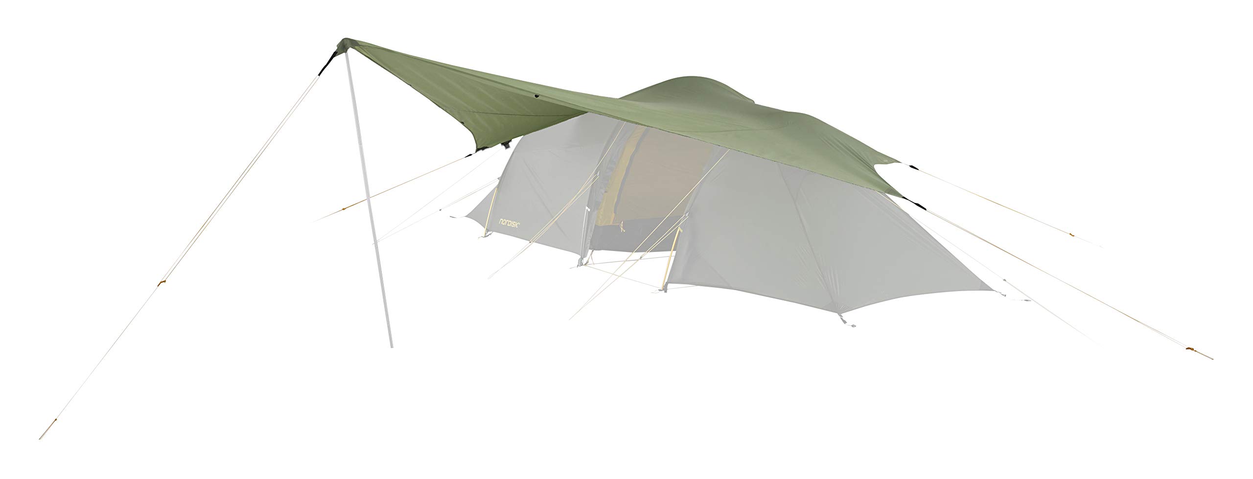 nordisk-voss-diamond-pu-tarp-nylon-ripstop-wasserdicht-dusty-green image 2