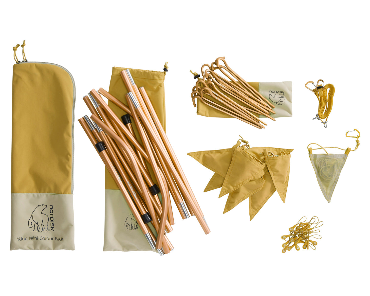 nordisk-ydun-mini-colour-pack-mustard-yellow-komplettes-zubeh-rset-f-r-ydun-tech image 3