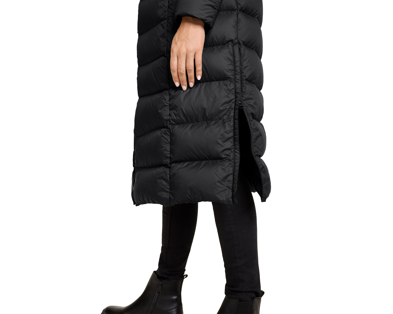 nordisk-nixie-damen-daunenmantel-schwarz-recyceltes-nylon-rds-crystal-down-dry image 7