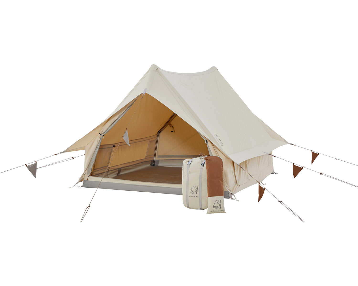 nordisk-ydun-tech-mini-glampingzelt-inkl-colour-pack-2-personen-dachshund-chocol image 1