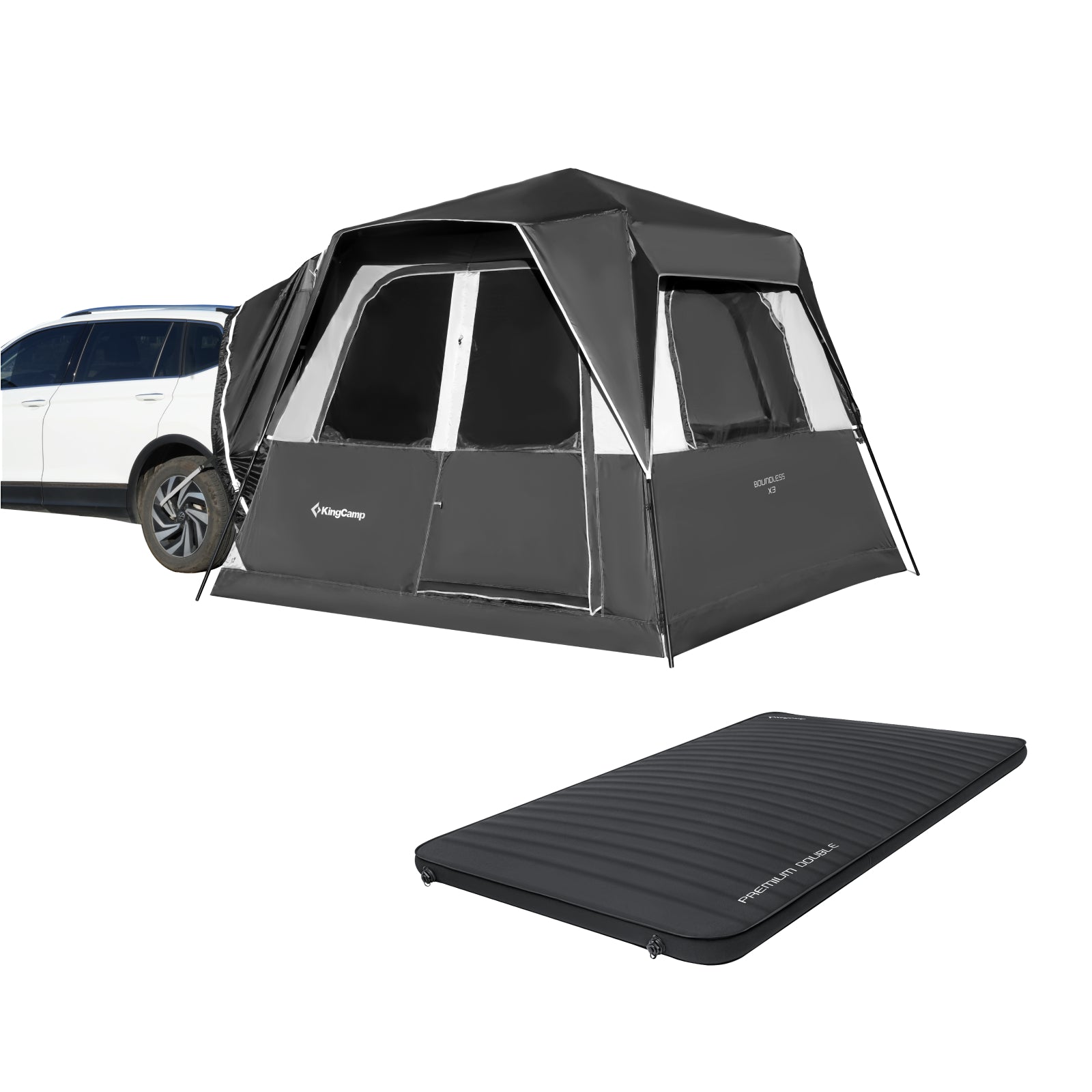 kingcamp-boundless-x3-suv-zelt-double-luftmatratze-bundle image 1