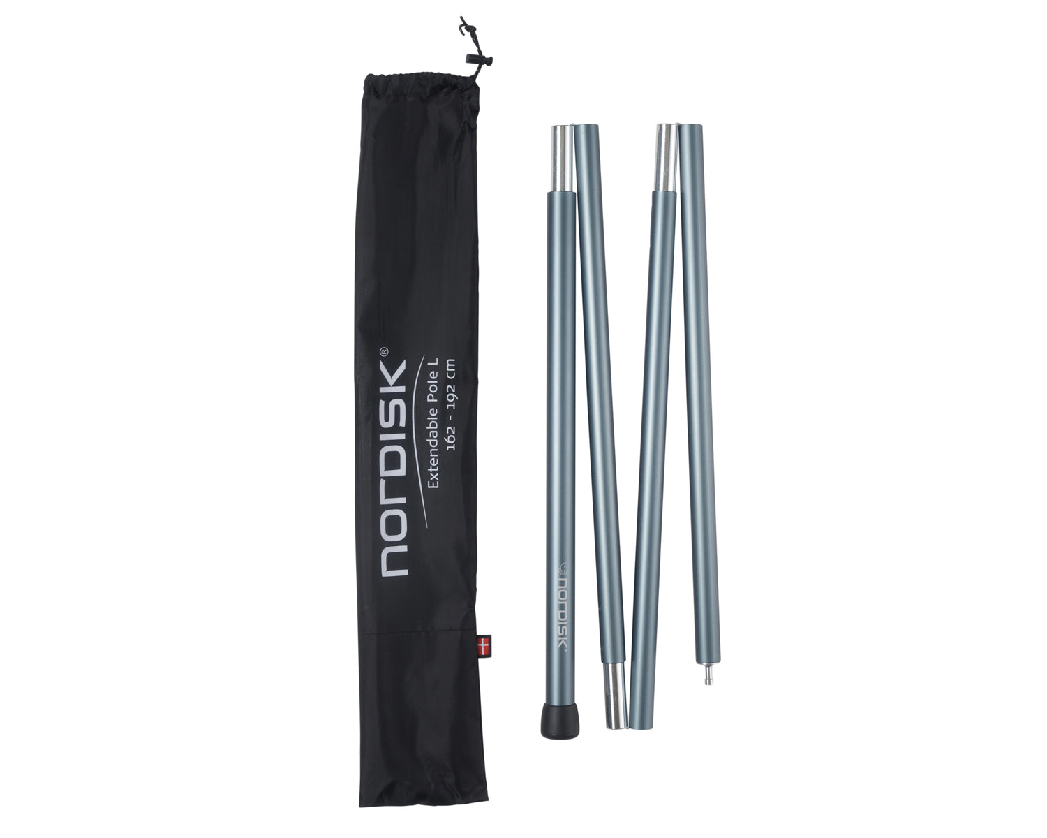 nordisk-extendable-pole-162-192-cm-aluminium-teleskopstange-f-r-tarp-und-zelt image 1