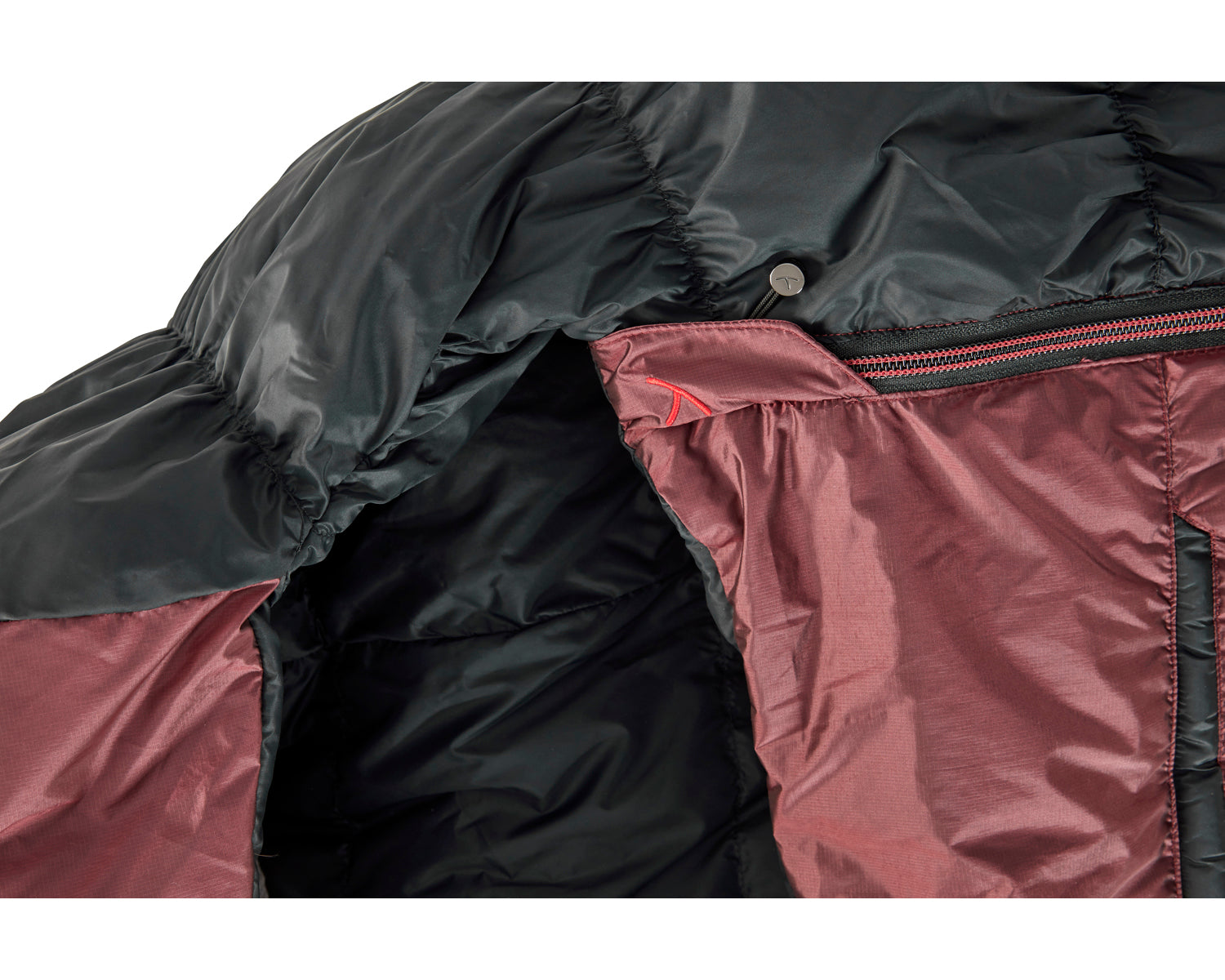 nordisk-voyage-300-schlafsack-left-zip-ribbon-red-crystal-down-3-jahreszeiten image 4