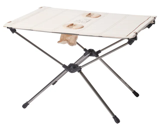 nordisk-risskov-campingtisch-sandshell-klappbar-aluminiumgestell-canvas-optik image 1