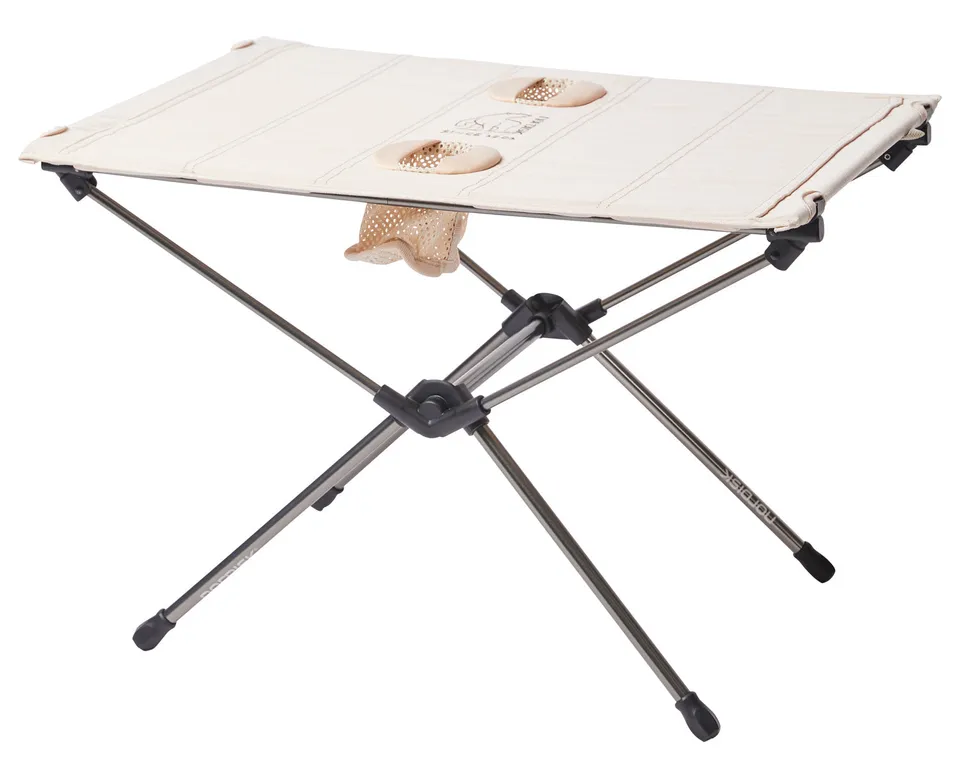 nordisk-risskov-campingtisch-sandshell-klappbar-aluminiumgestell-canvas-optik image 1
