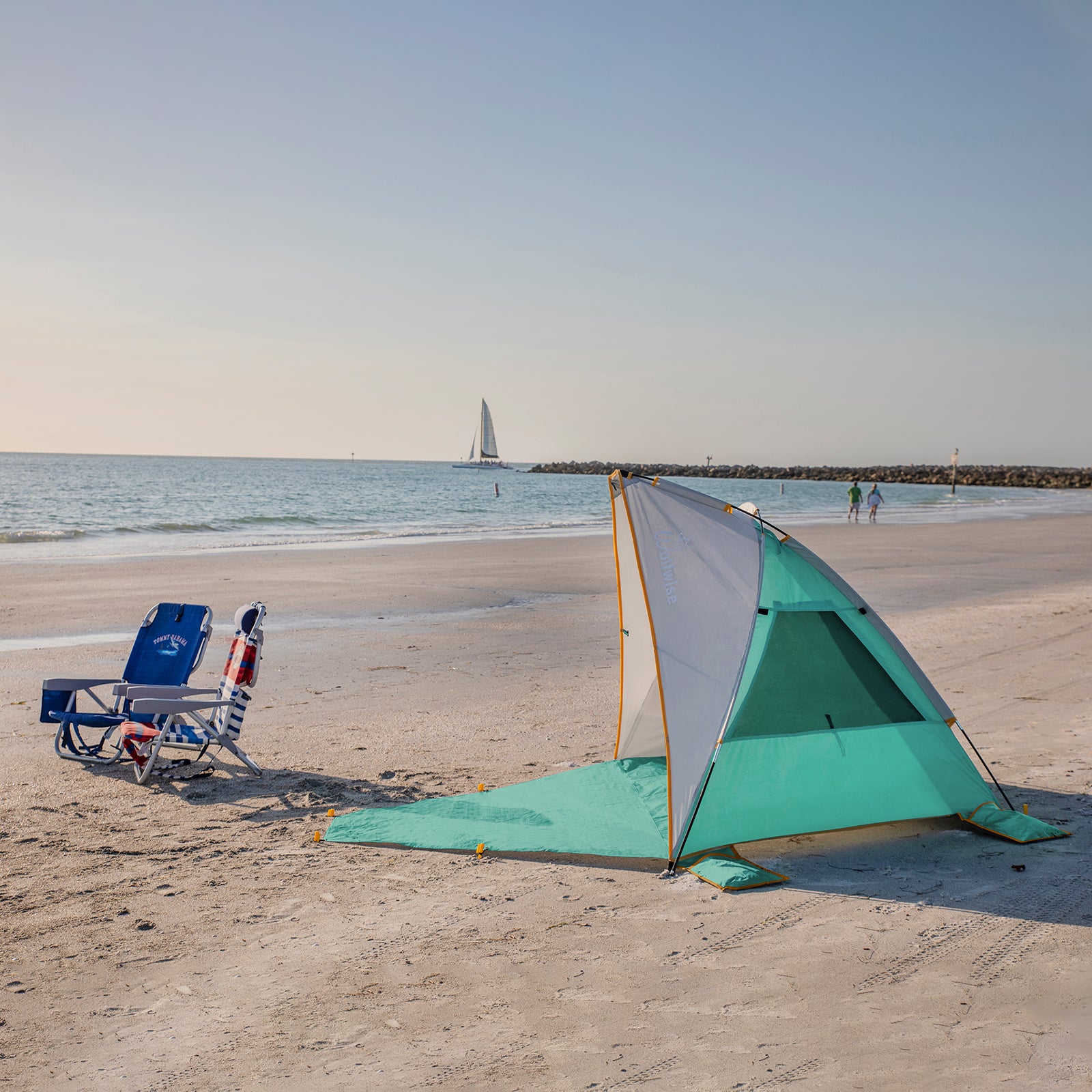 wolfwise-sunlitsky-a10-strandmuschel-zelt-mint-2-3-personen image 6
