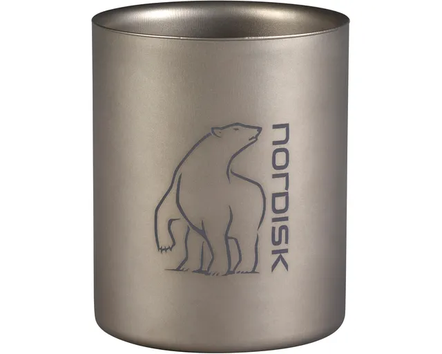 nordisk-mug-450ml-titanium-matt-silver-doppelwandiger-thermobecher image 1