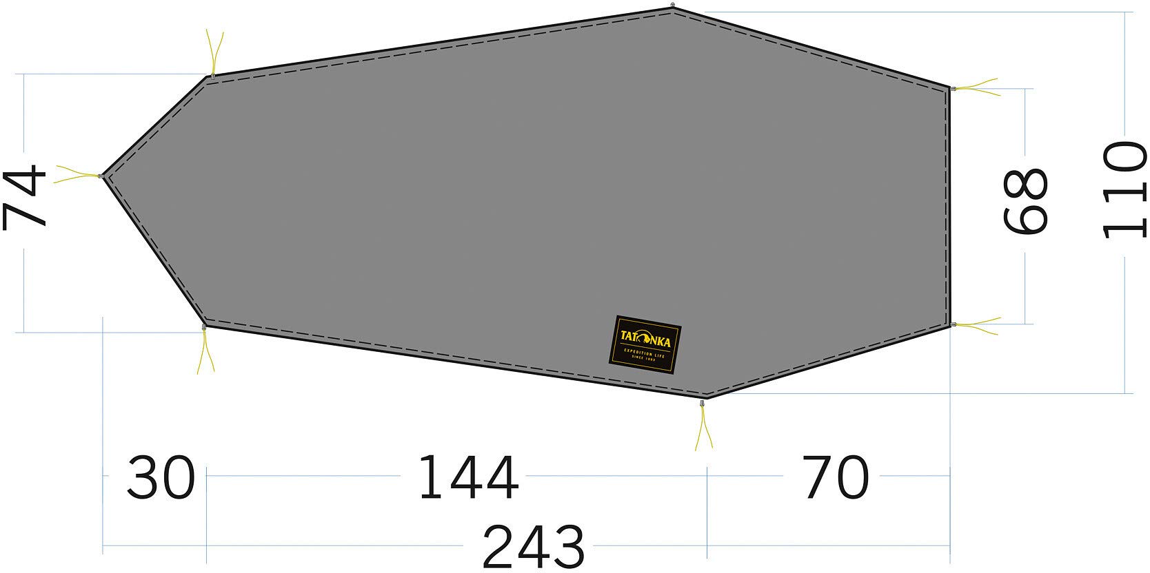 tatonka-lt-kyrkja-bodenplane-243x68-110-cm-oliv-zeltunterlage image 1