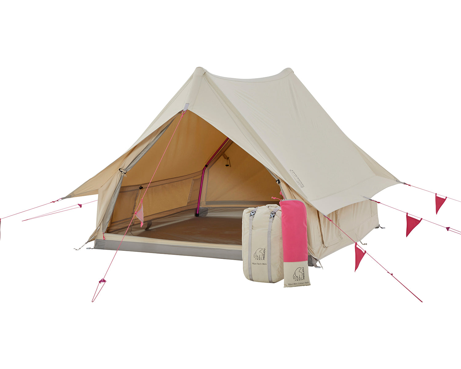 nordisk-ydun-tech-mini-glamping-zelt-inkl-colour-pack-2-personen-azalea-cherry-p image 1