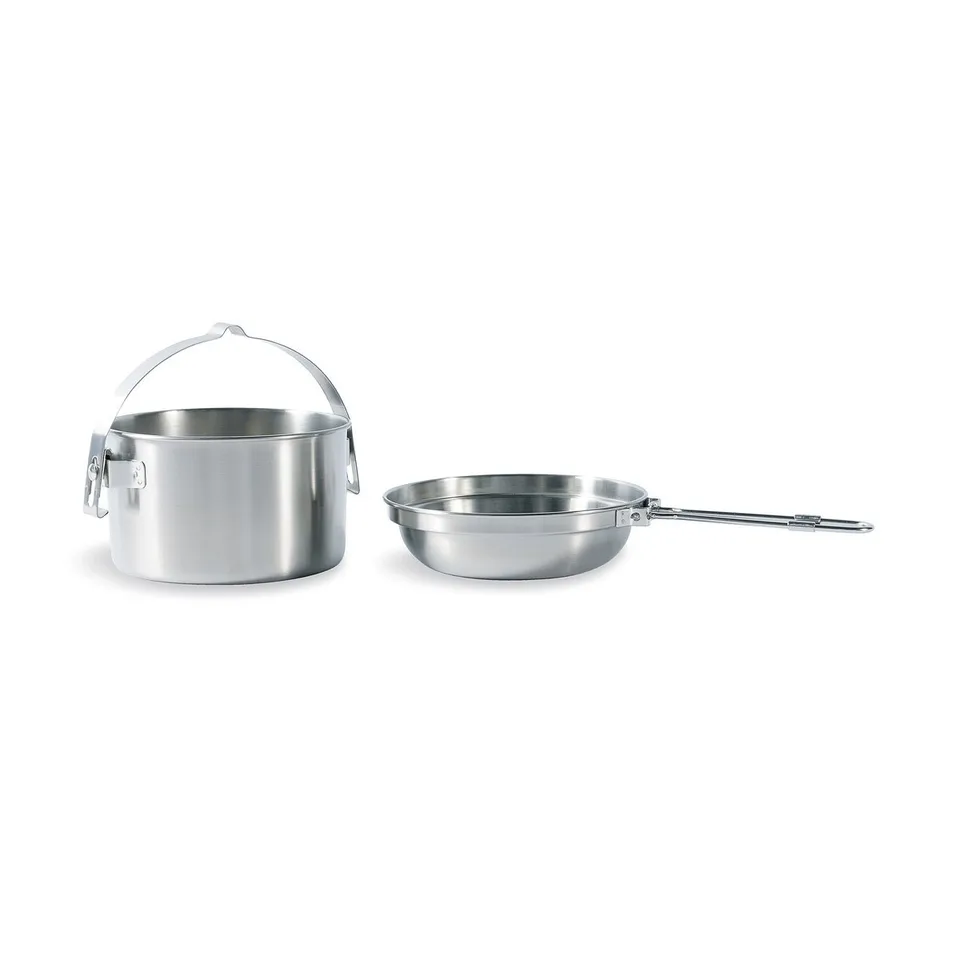 tatonka-kettle-1-0l-camping-kochset-topf-pfanne-edelstahl image 1