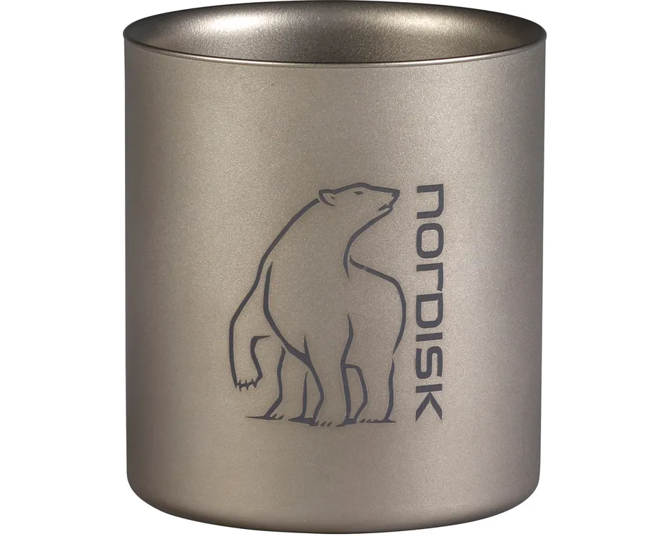 nordisk-titanium-mug-220-ml-doppelwand-thermobecher-matt-silber-ultraleicht image 1