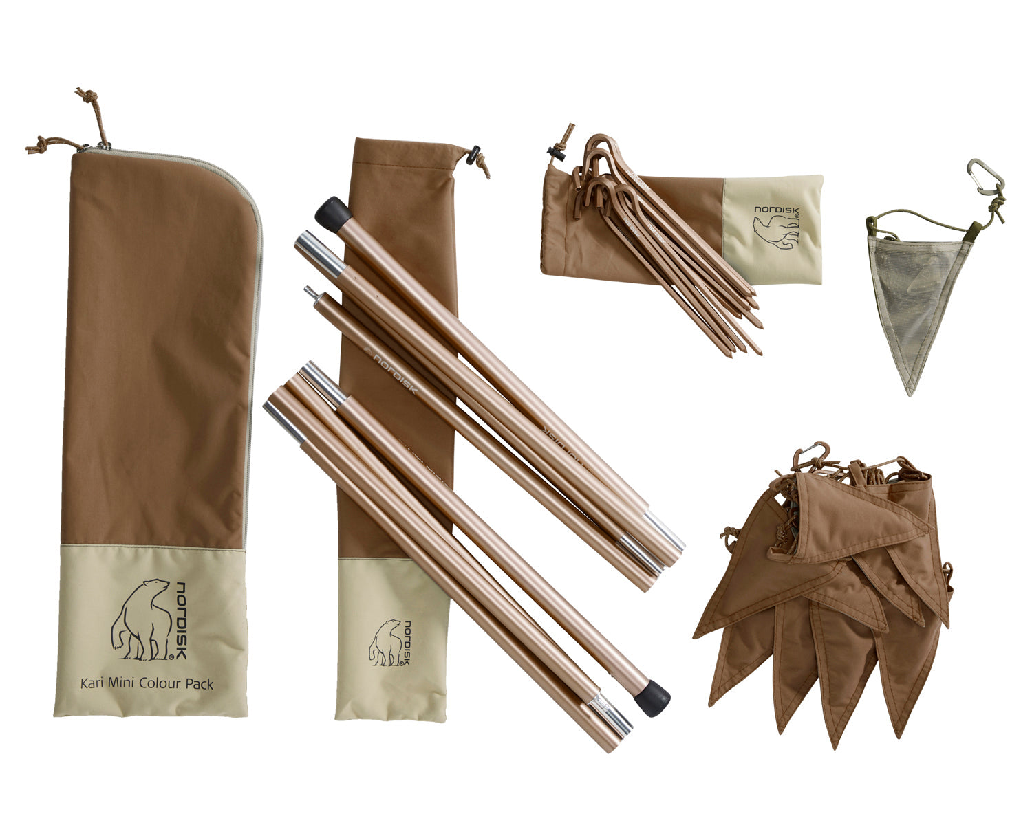 nordisk-kari-mini-colour-pack-zeltstangen-set-in-dachshund-chocolate-f-r-kari-mi image 3