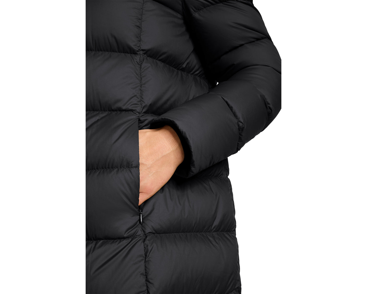 nordisk-nixie-damen-daunenmantel-schwarz-recyceltes-nylon-rds-crystal-down-dry image 6