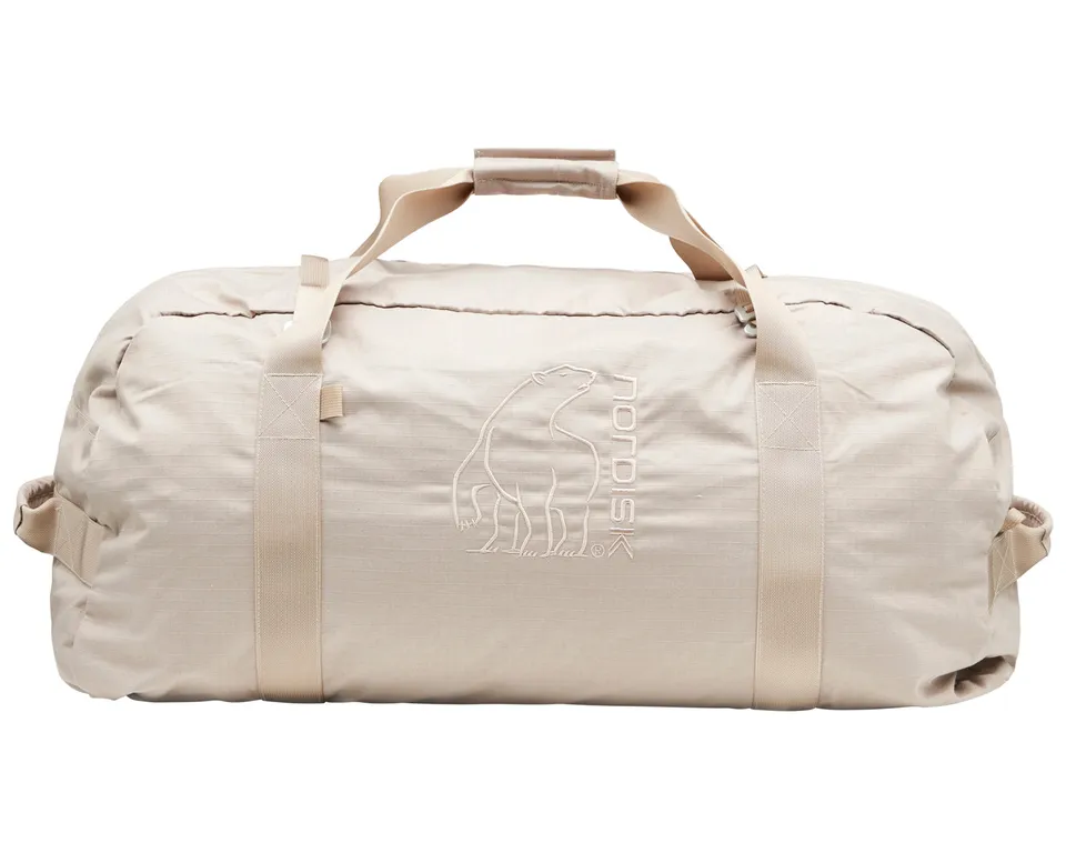 nordisk-njord-90l-reisetasche-technisches-baumwoll-ripstop-simply-taupe-beige image 1