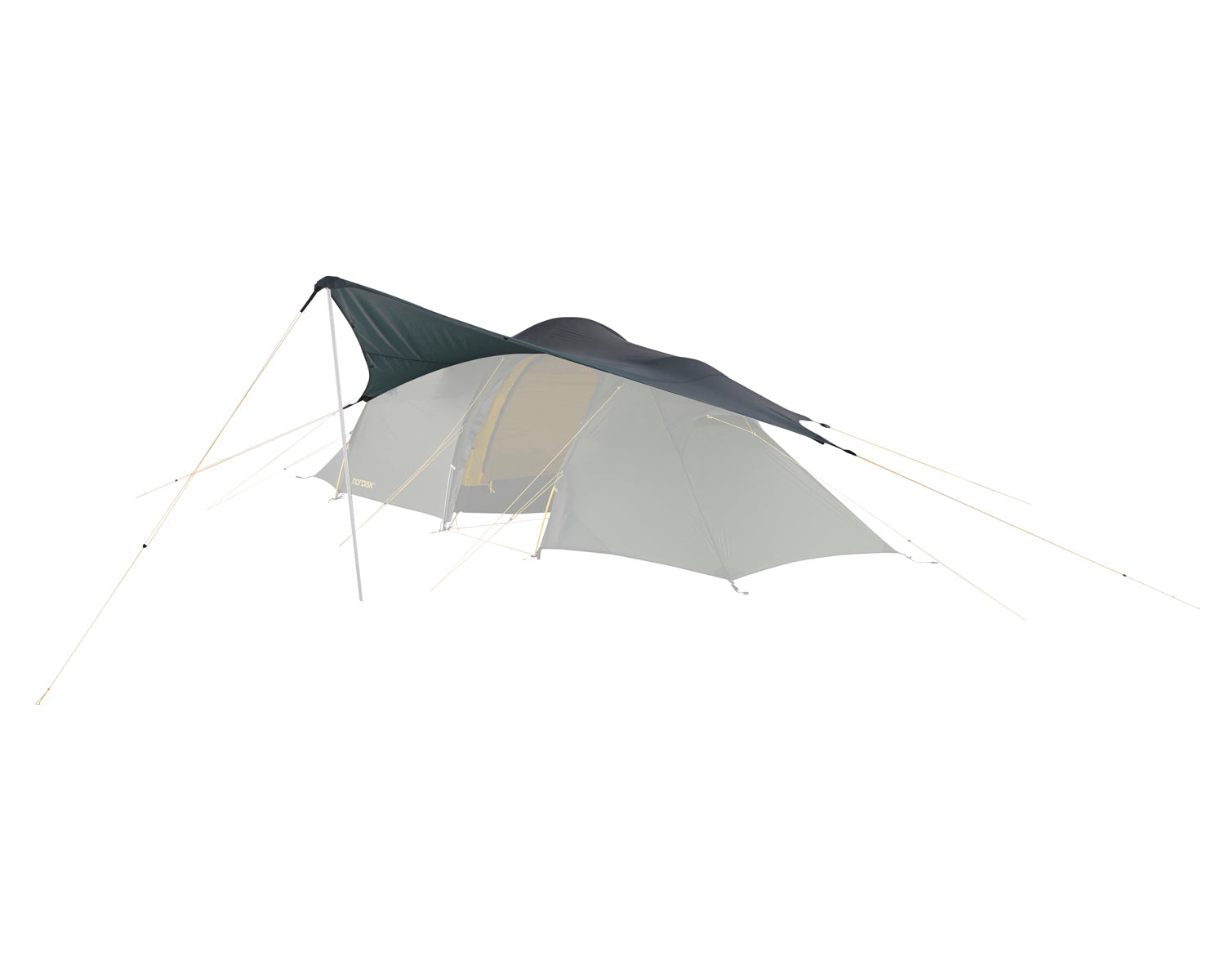 nordisk-voss-diamond-si-tarp-forest-green-3x3-m-f-r-tunnelzelte image 8