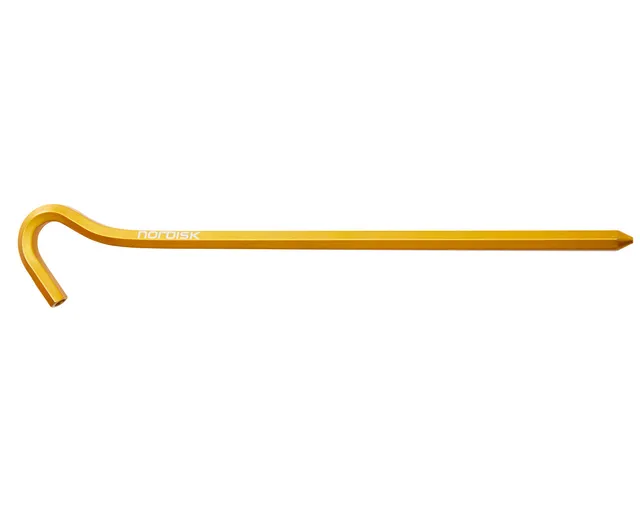 nordisk-aluminium-skewer-pegs-10-st-ck-mustard-yellow-vierkant-heringe-f-r-harte image 1