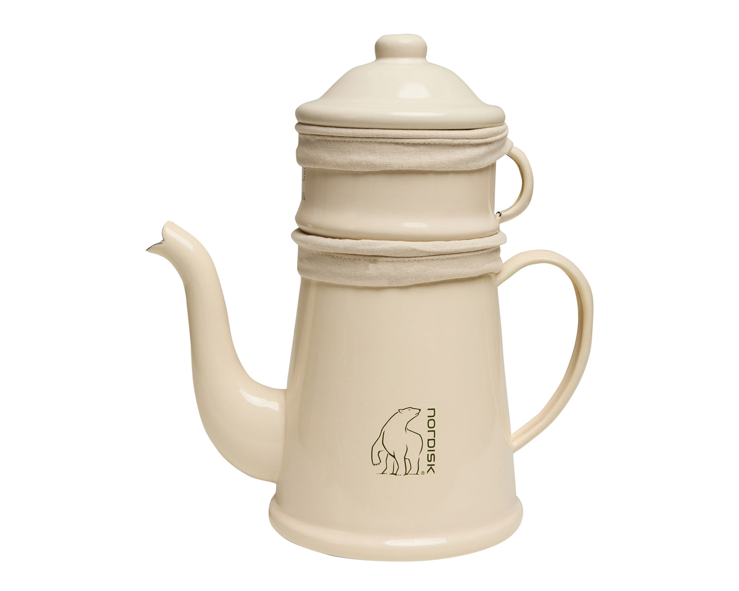 nordisk-madam-bl-kaffeekanne-creme-emaille-retro-design-1-5-l image 1
