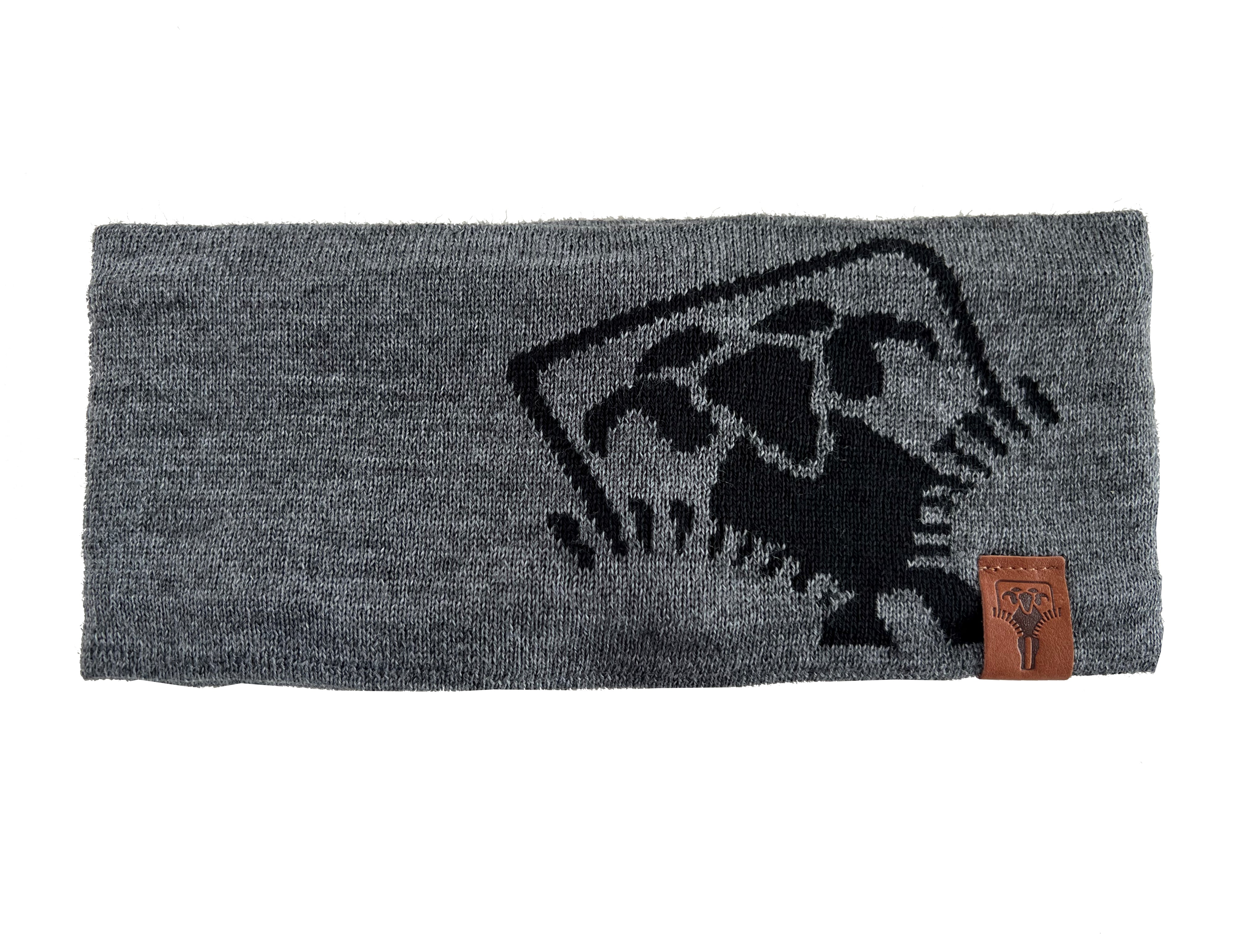 gr-ezi-bag-merino-headband-large-logo-grey-stirnband image 1