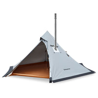 kingcamp-anizo-320-tipi-zelt-1-2-personen-surefire-zeltofen-bundle image 2
