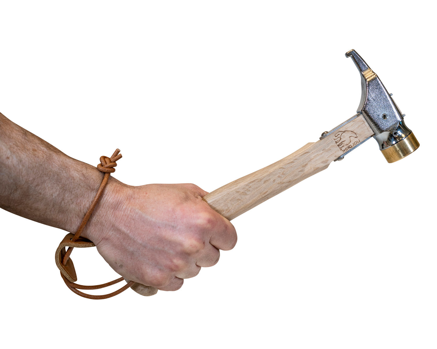 nordisk-hamarr-zelt-hammer-messing-stahl-holz-leder-handgefertigt image 2