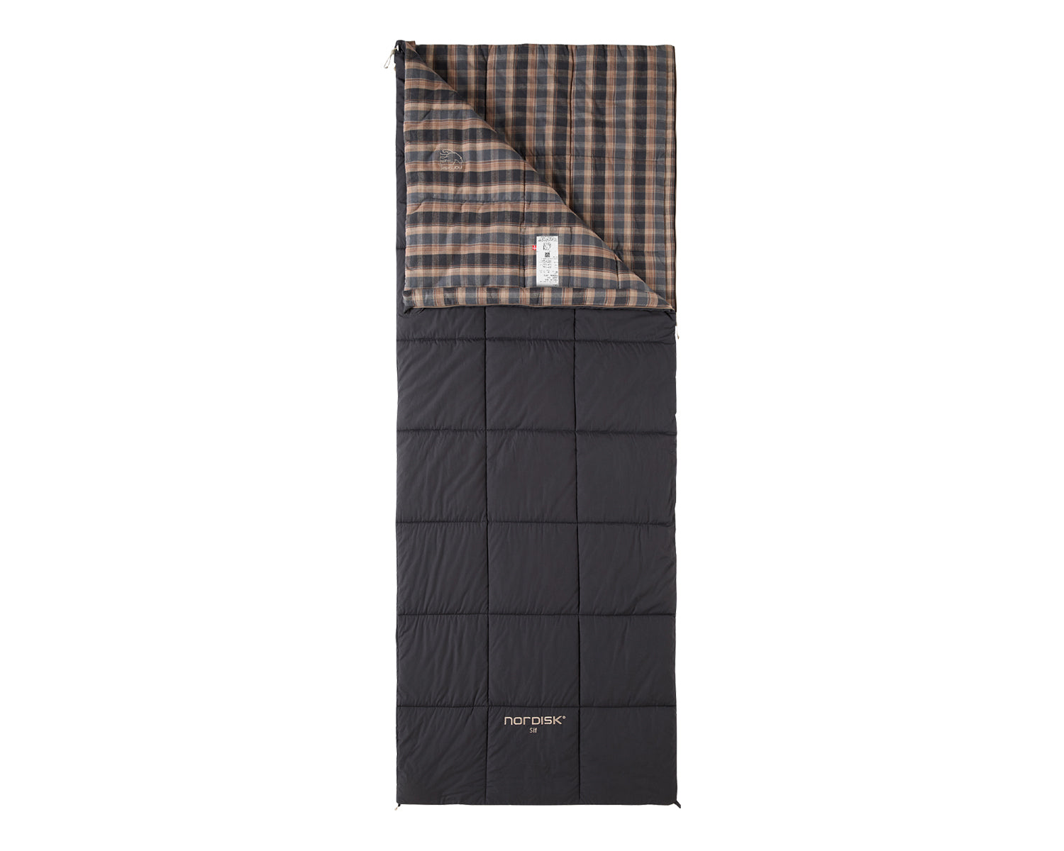 nordisk-sif-0-decken-schlafsack-obsidian-black-3-jahreszeiten-baumwollflanell image 2