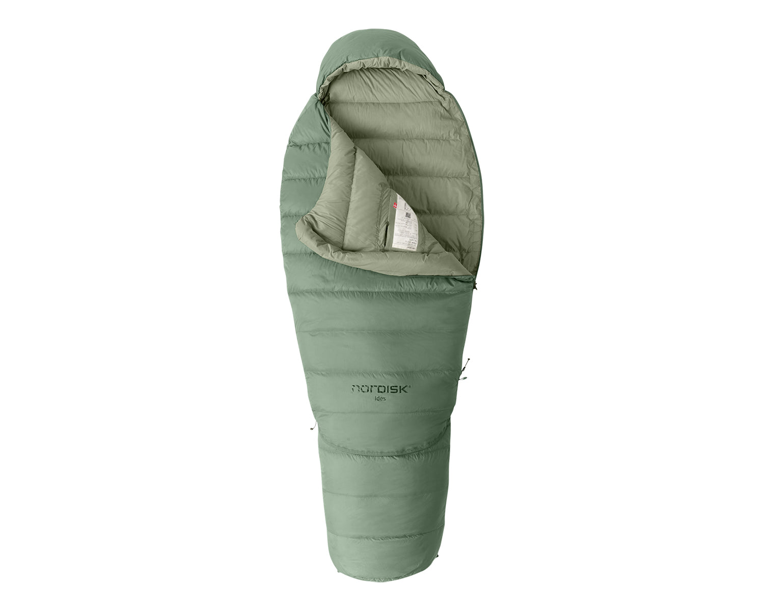 nordisk-ides-junior-mumien-schlafsack-hedge-green-2-in-1-mitwachsend-daunenf-llu image 2