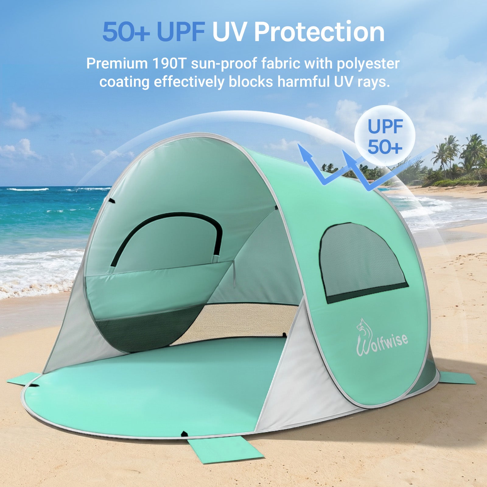 wolfwise-pop-up-strandmuschel-sonnenschutz-upf50-2-personen image 4