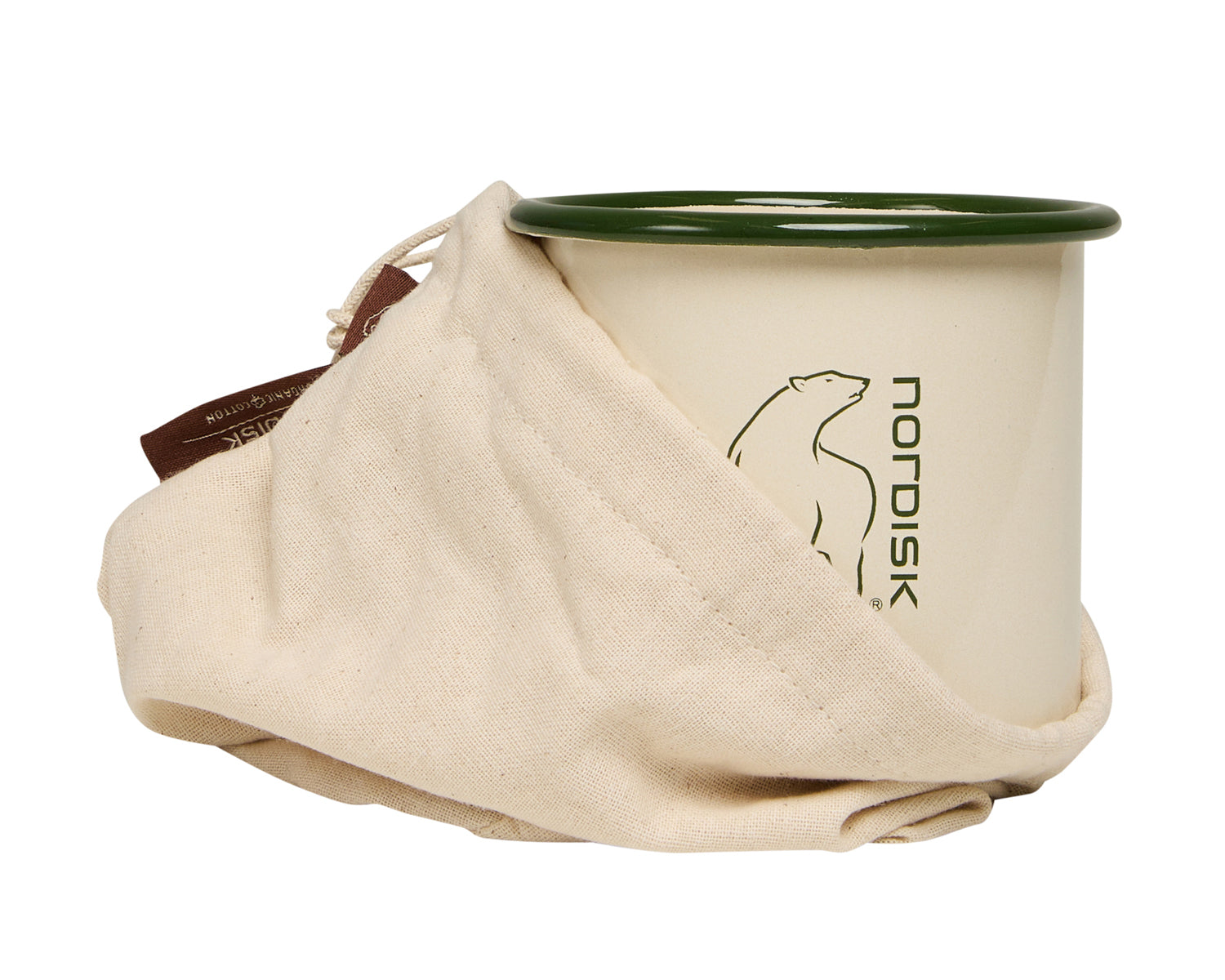 nordisk-madam-bl-becher-350ml-cream-emaille-retro-design image 2