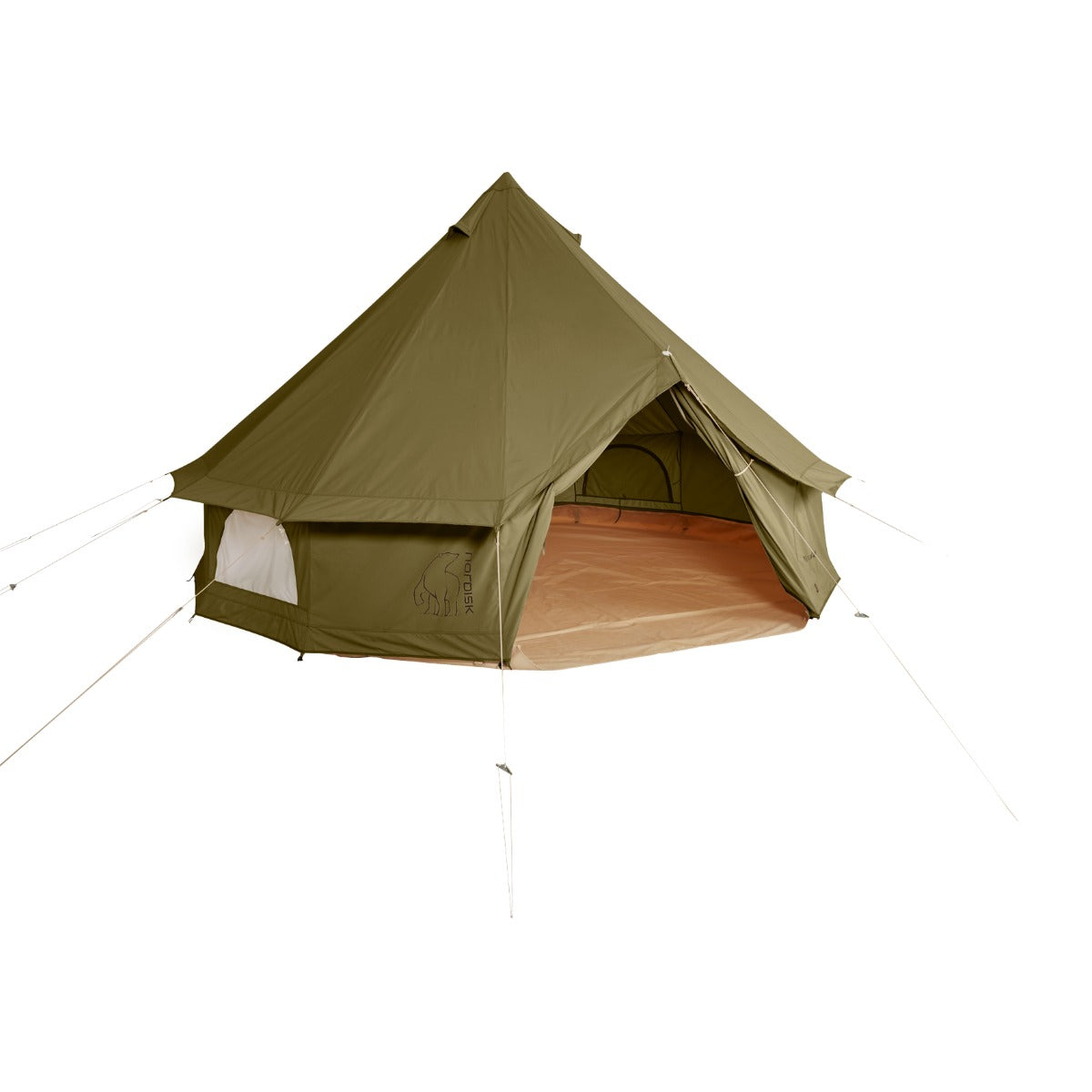 nordisk-asgard-12-6-glamping-zelt-12-6-m-6-personen-green-khaki image 3