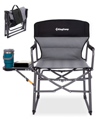 kingcamp-outdoor-table-chair-bundle-set-director-chair-bamaura-8060-bambustisch image 4