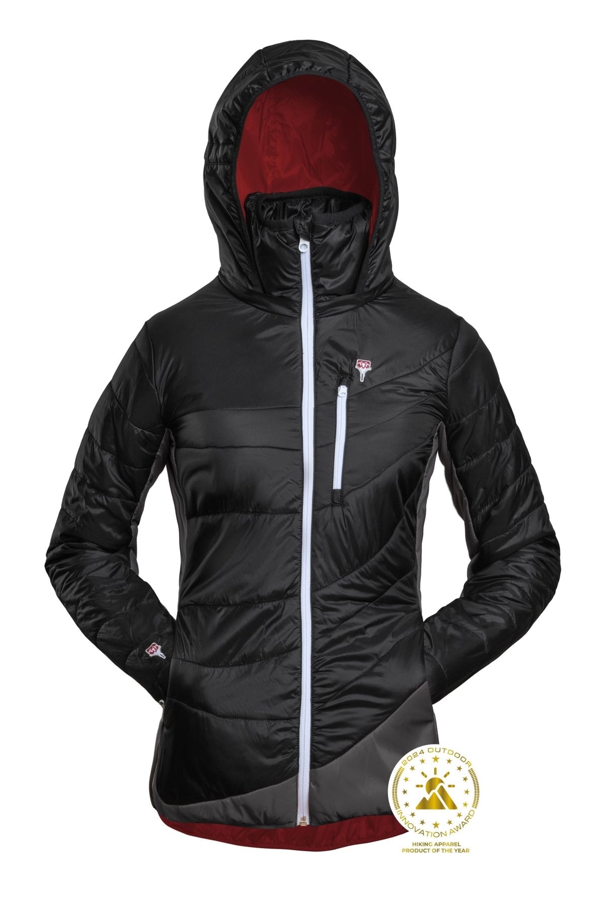 gr-ezi-bag-refreshful-silkwool-jacket-women-s-black-grey-leichte-isolationsjacke image 1