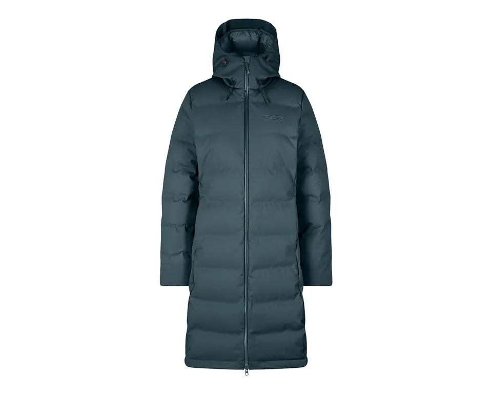 nordisk-moana-long-daunenmantel-dark-slate-blue-extralanger-damenmantel image 1
