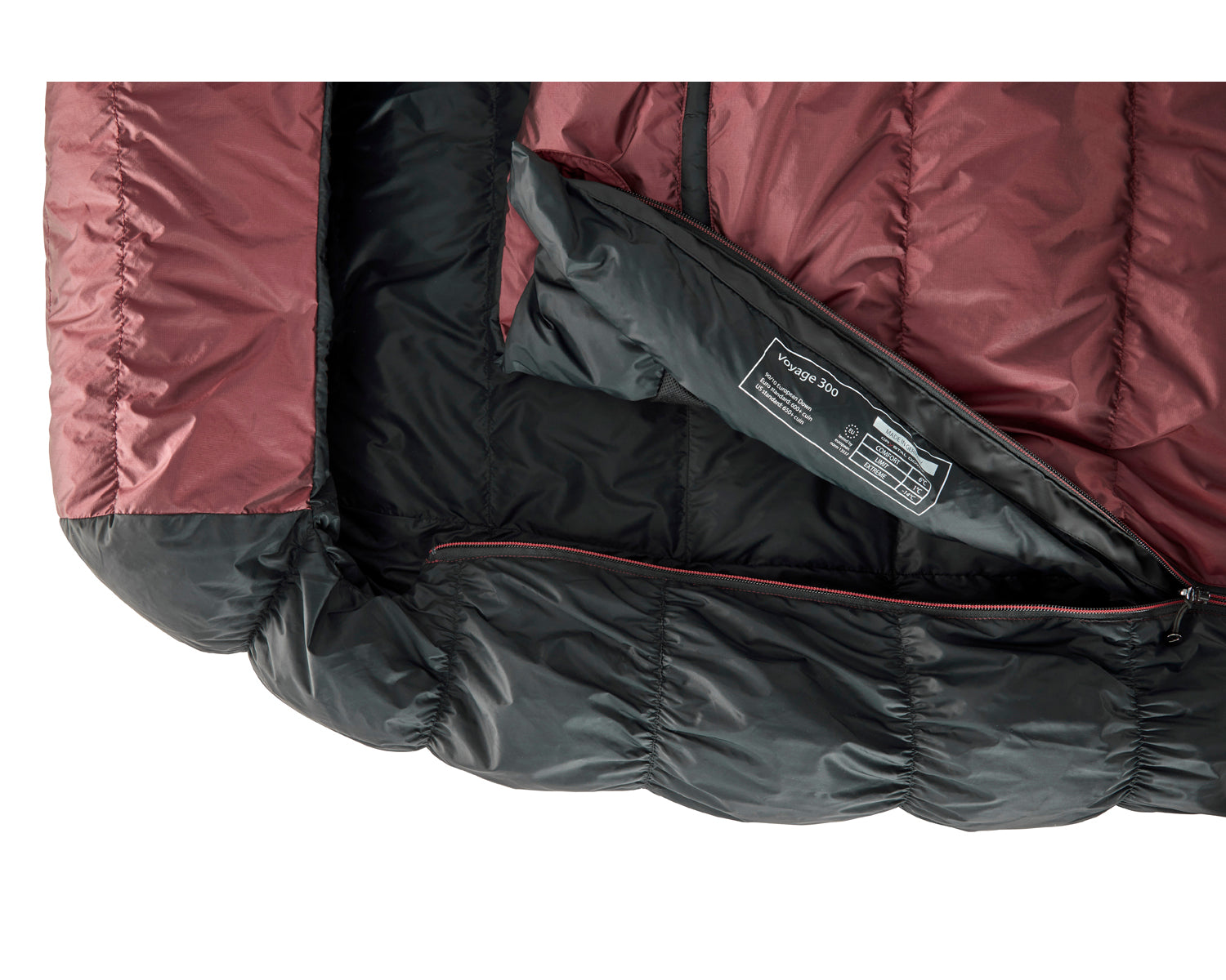 nordisk-voyage-300-schlafsack-rei-verschluss-rechts-ribbon-red-crystal-down-3-ja image 5