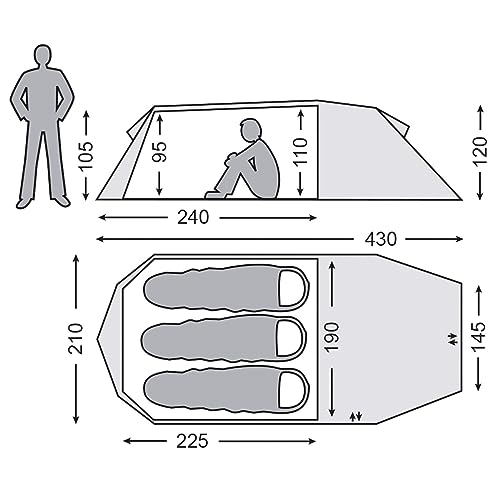 nordisk-oppland-3-si-3-personen-tunnelzelt-forest-green image 4