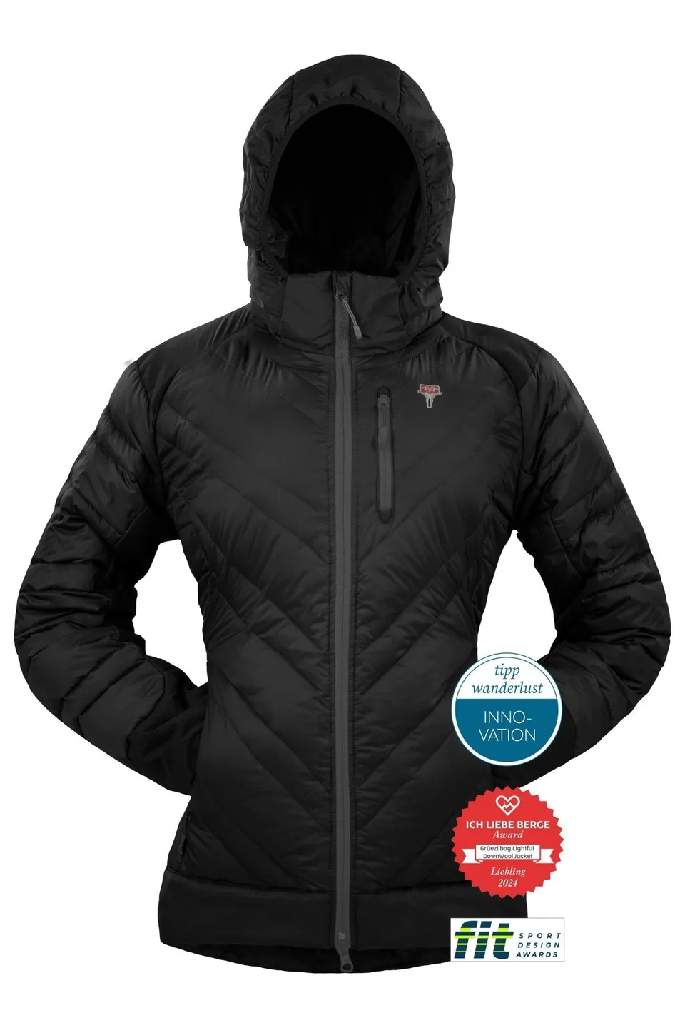 gr-ezi-bag-the-lightful-downwool-jacket-damen-isolationsjacke-black image 1