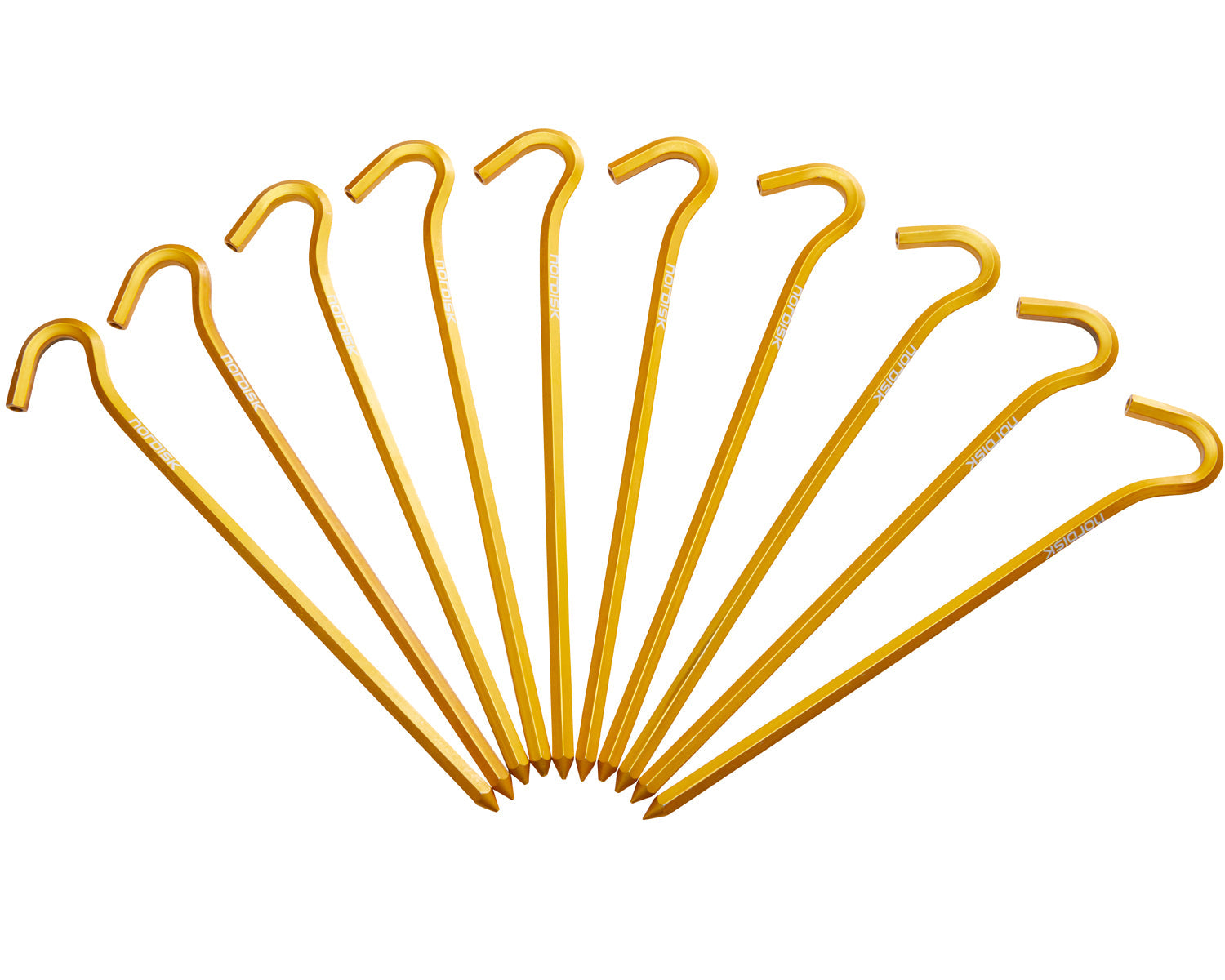 nordisk-aluminium-skewer-pegs-10-st-ck-mustard-yellow-vierkant-heringe-f-r-harte image 3